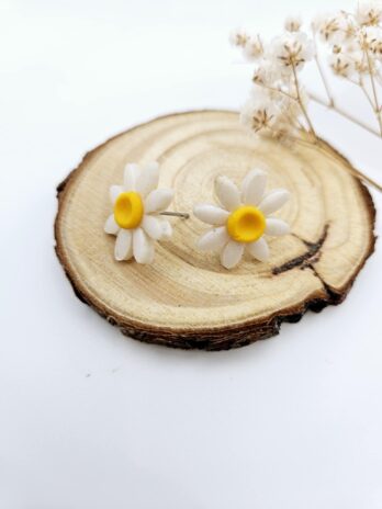Daisy Clay Stud Earrings