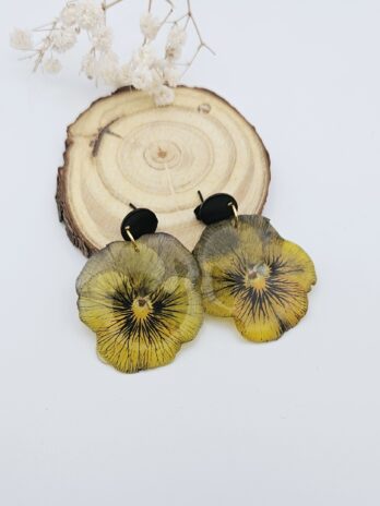 Tiger-eye Viola Earrings and Necklace Set