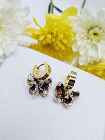 Butterfly Huggies Earrings