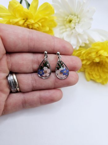 Forget Me Not Teardrop Earrings
