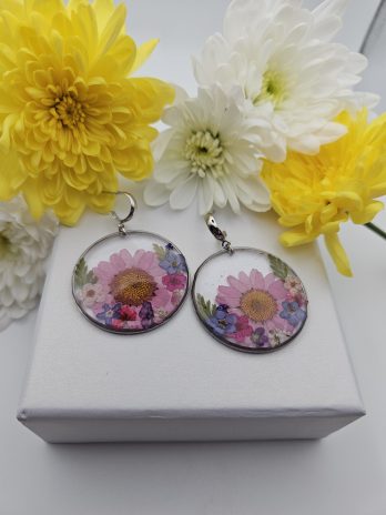 Pink Meadow Bloom Earrings