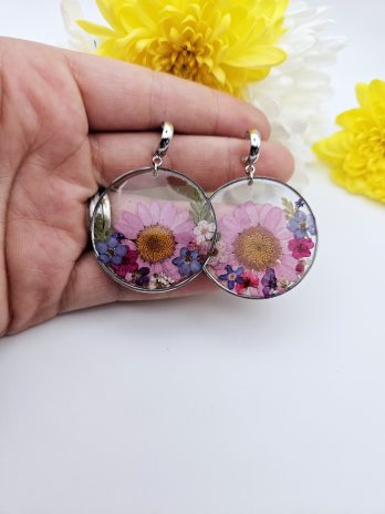 Pink Meadow Bloom Earrings
