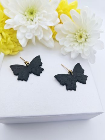 Black Butterfly Earrings