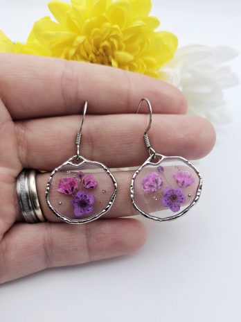 Purple Bloom Earrings