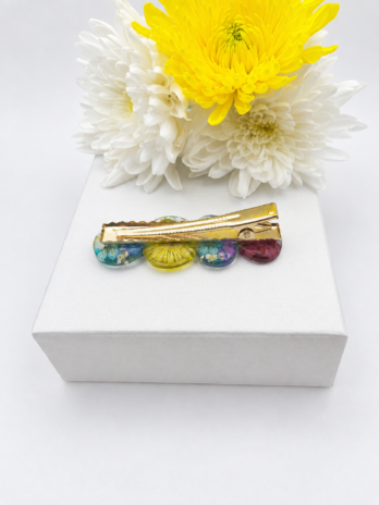Colourful Real Flower Hair Clip