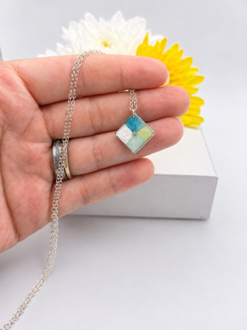 Pastel Hydrangea Petal Necklace