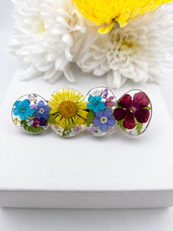 Colourful Real Flower Hair Clip